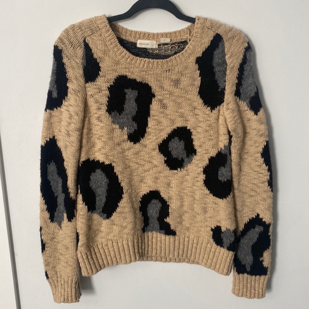 leopard print sweater